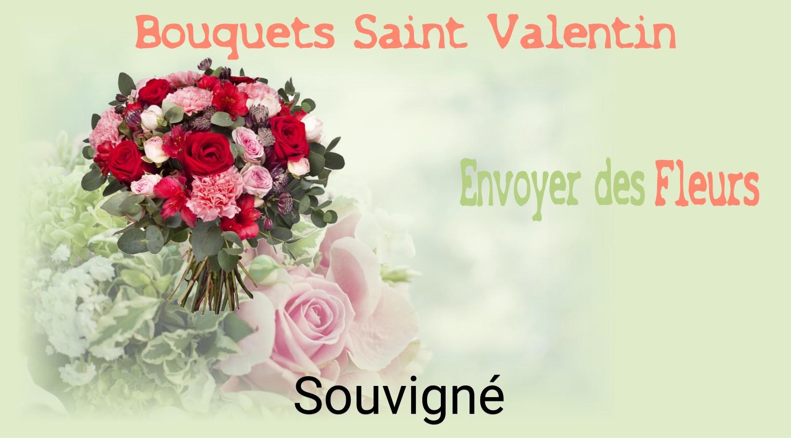 Roses de Saint-Valentin livrées à Souvigné